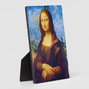 Mona Lisa and Van Gogh Plaque