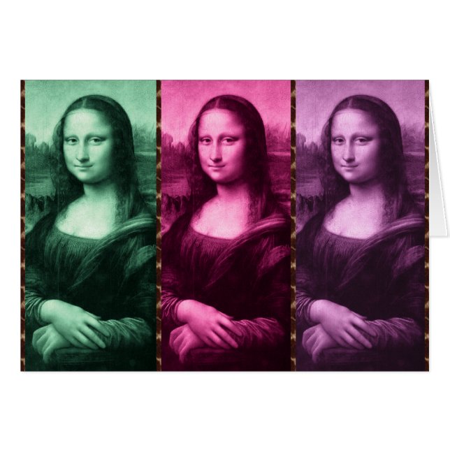Mona Lisa Animal Print Green Pink Purple (Front Horizontal)