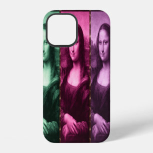 Mona Lisa Animal Print Green Pink Purple iPhone 12 Case