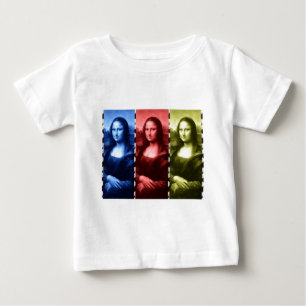 Mona Lisa Animal Print Primary Colours Baby T-Shirt