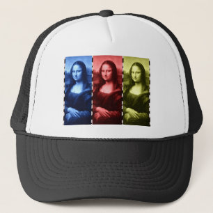 Mona Lisa Animal Print Primary Colours Trucker Hat