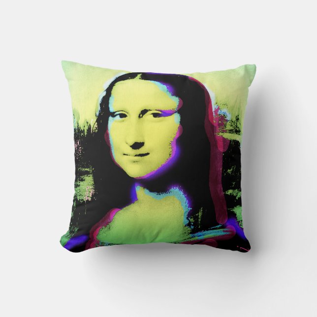 Mona Lisa Art Pillow 1 (Front)
