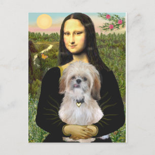 Mona Lisa - AShih Tzu (P) Postcard