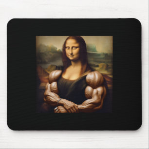 Mona Lisa Bodybuilding Funny Gift 1 Mouse Pad
