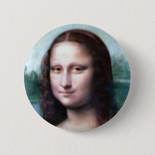 Mona Lisa by Leonardo Da Vinci 2 Inch Round Button