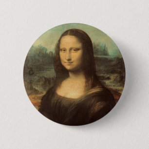 Mona Lisa by Leonardo da Vinci 2 Inch Round Button