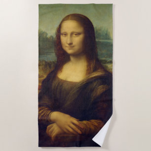 Mona Lisa By Leonardo Da Vinci Beach Towel