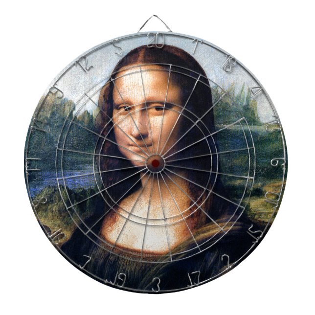 Mona Lisa by Leonardo da Vinci Dartboard (Front)