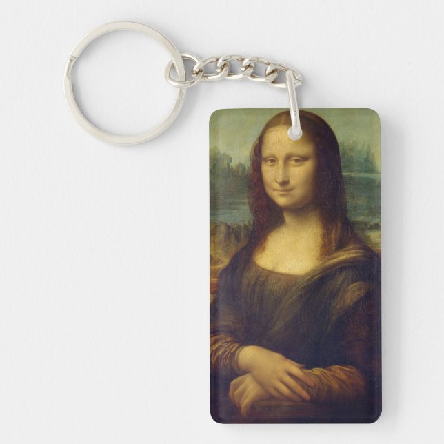 Mona Lisa by Leonardo Da Vinci Keychain (Front)