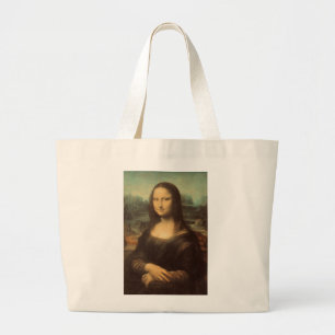 Mona Lisa by Leonardo da Vinci Large Tote Bag