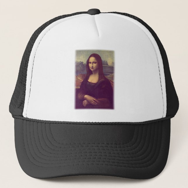 MONA LISA by Leonardo Da Vinci Trucker Hat (Front)