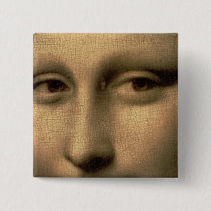 Mona Lisa, c.1503-6 2 Inch Square Button
