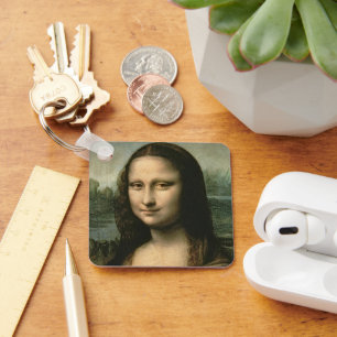 Mona Lisa, c.1503-6 Keychain
