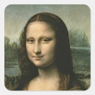 Mona Lisa, c.1503-6 Square Sticker