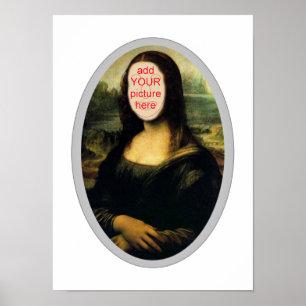 Mona Lisa Carnival Cutout Poster