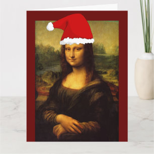 MONA LISA CARTES DE NOËL GRANDES SOURIS!