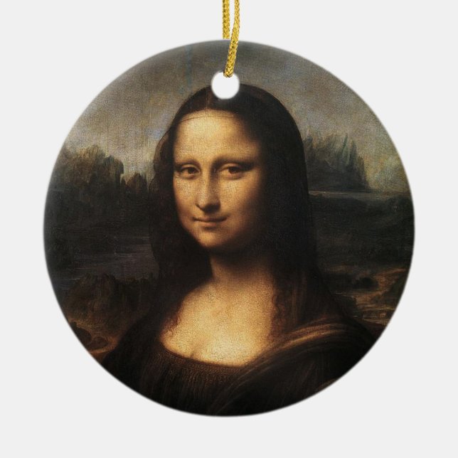 Mona Lisa Ceramic Ornament (Front)