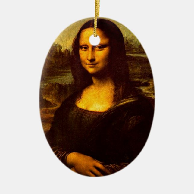 Mona Lisa Ceramic Ornament (Front)