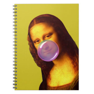 Mona Lisa Chewing gum Bubble Notebook