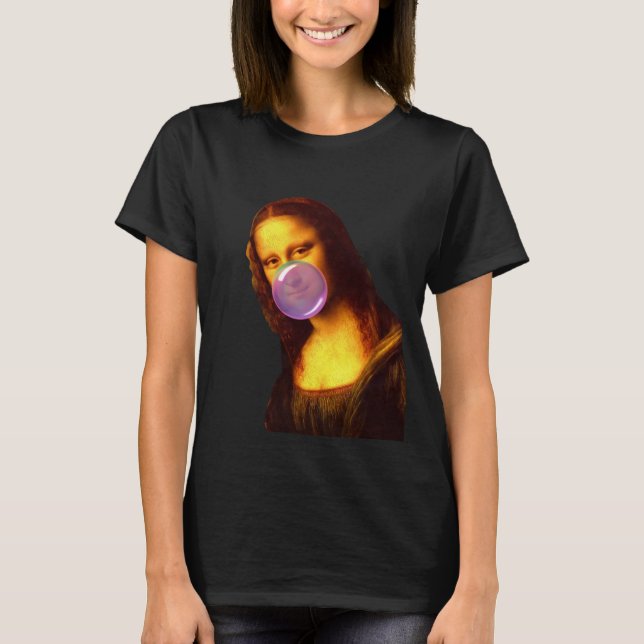 Mona Lisa Chewing gum Bubble T-Shirt (Front)