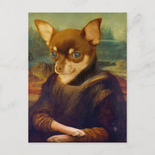Mona Lisa Chihuahua - Gioconda Chihuahua Posrcard Postcard