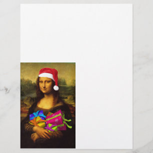 Mona Lisa Comes As Santa Claus