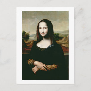 Mona Lisa, copy of the painting by Leonardo da Vin Postcard