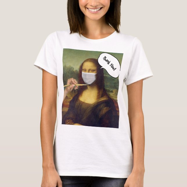 Mona Lisa covid19 T-Shirt (Front)
