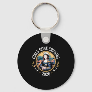 Mona Lisa Cruise Vacation Girls Gone Cruising 2026 Keychain