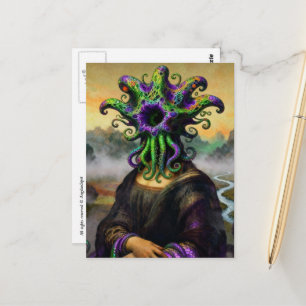 Mona Lisa Cthulhu Postcard