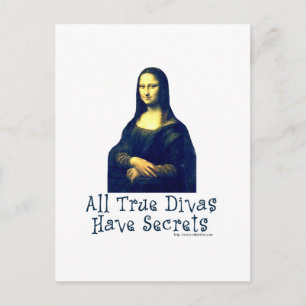 Mona Lisa Diva Secrets Postcard