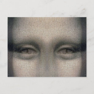 Mona Lisa Dracula Eyes Postcard
