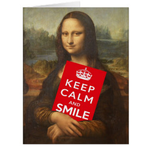 Mona Lisa Drôle Dit Rester Calme Et Sourire
