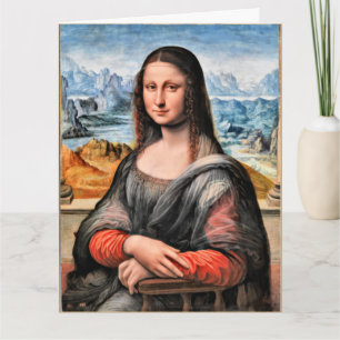 Mona Lisa, famous painting by Leonardo da Vinci Card