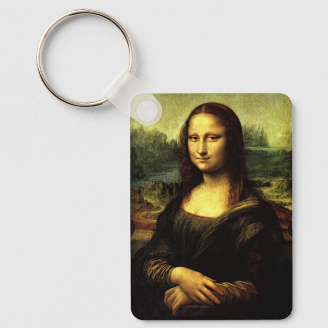 Mona Lisa, famous painting, Keychain (Front)