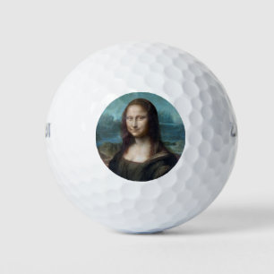 Mona Lisa Famous Visual Arts Leonardo da Vinci Pai Golf Balls