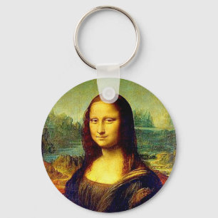 Mona Lisa, Fine Art by Da Vinci, Keychain