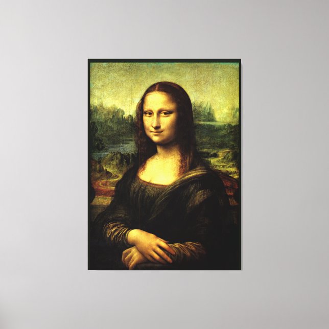 Mona Lisa, fine art painting, Canvas Print (Front)