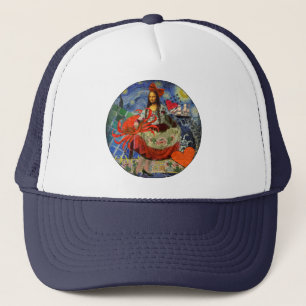 Mona Lisa Fun Zodiac Whimsical Trucker Hat