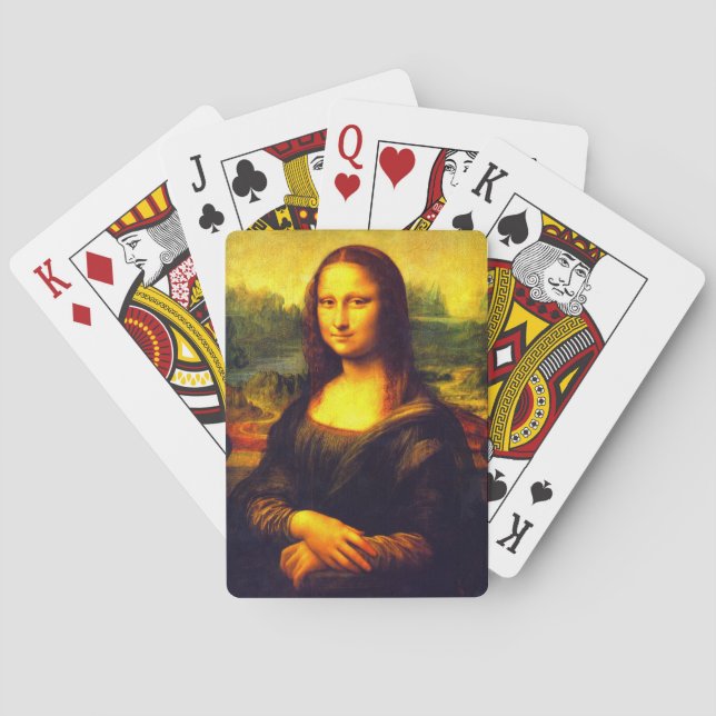 Mona Lisa gift Playing Cards (Back)