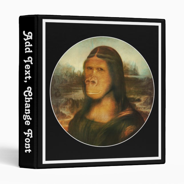 Mona Lisa Gorilla Ape Binder (Front/Spine)