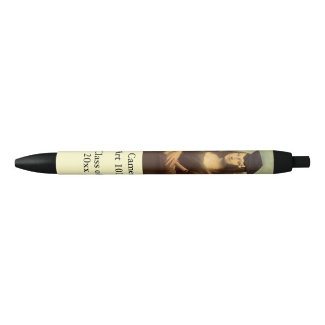 Mona Lisa Graduation Blue Ink Pen (Front)