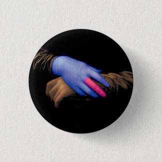 Mona Lisa hands by Fred Wilder 1 Inch Round Button