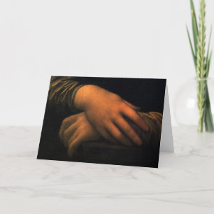 Mona Lisa - hands Card
