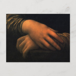 Mona Lisa - hands Postcard