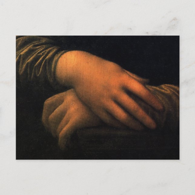 Mona Lisa - hands Postcard (Front)