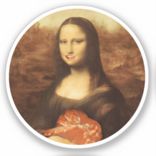 Mona Lisa Heart Valentine's Day Kiss