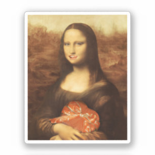 Mona Lisa Heart Valentine's Day Kiss