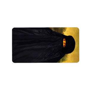 Mona Lisa Hidden Behind Burqa Label