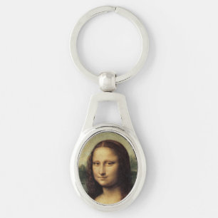 Mona Lisa in detail by Leonardo da Vinci Keychain